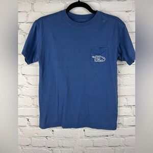 Southern Lure short sleeve boys large graphic blue T-shirt pocket logo cotton‎